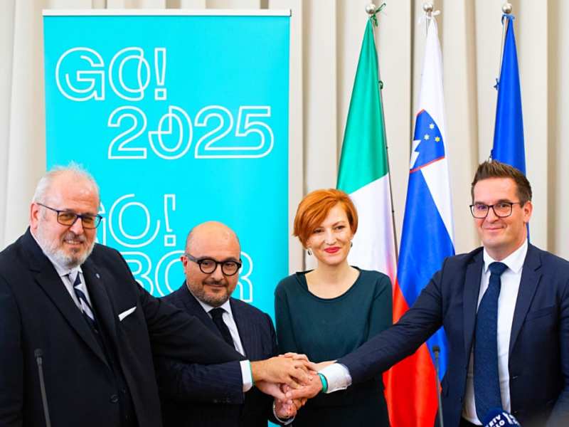 Go!2025 Meeting of ministers of culture Italy Slovenia and mayors of Gorizia and Nova Gorica